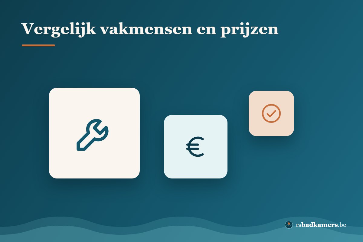 Vakmensen en offertes vergelijken voor een nieuwe badkamer